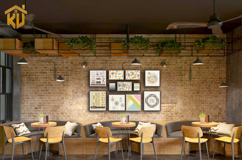 Chọn giấy dán tường cho không gian quán cà phê